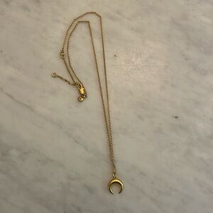 Madewell crescent moon gold chain